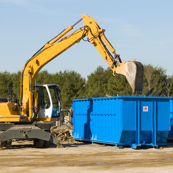 are there any restrictions on where a residential dumpster can be placed in New Caney